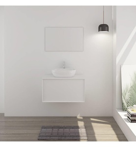 mutoni casual, Badezimmer-Set weiss einzel 80cm 2-tlg, Badezimmer-Set weiss einzel 80cm 2-tlg