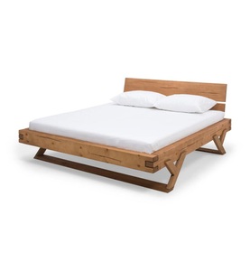 mutoni casual, Massivholz Balkenbett Fichte I 200x200cm, Massivholz Balkenbett Fichte I 200x200cm