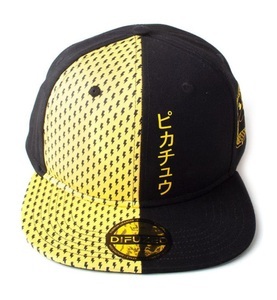 POKEMON, Pokemon Pikachu Snapback-Cap schwarz/gelb, 