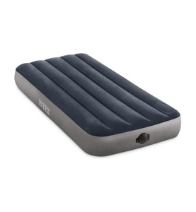 InnovaGoods, InnovaGoods - Intex selbstaufblasende Matratze (99 x 191 x 25 cm) - Grau, Intex Luftbett »DURA-BEAM® Standard Series Single-High Airbed«, (2 tlg.)