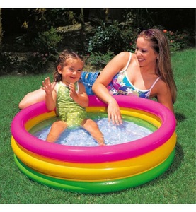 Accessory, Accessory - INTEX - Sunset Baby Pool 61x22cm - 56 x 173 x 149 mm, Intex - Sunset Glow Baby Pool, 61x22cm, Multicolor