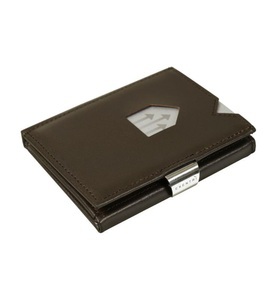 Exentri, Exentri Smart Wallet Portemonnaie / Karten-Etui, Rindleder, Braun, Herren, 