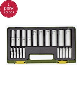 Proxxon, Proxxon Tiefbett-Schlüsselsatz 1/4 & 1/2 Zoll (20-teilig), Proxxon 12,5mm+6,3mm (1/2