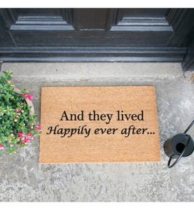 Home, Home - Fussmatte Bonjour 60 x 40 x 1.5 cm - Camel, 