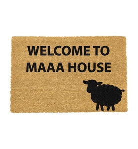 Home, Home - Fussmatte Darling It Wouldn't Be A Party Without Prosecco 60 x 40 x 1.5 cm - Camel und Schwarz, 