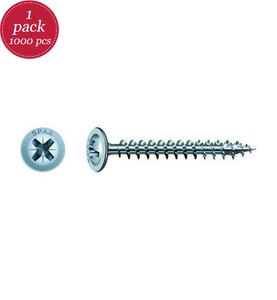Spax - Rückwandschrauben 4 x 13 mm, 1000 Stück