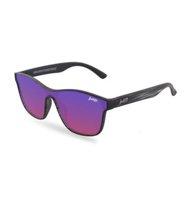 The indian face, The Indian Face - Polarisierte Sonnenbrille Barrel für Männer und Frauen - Grau, Hellrot, 