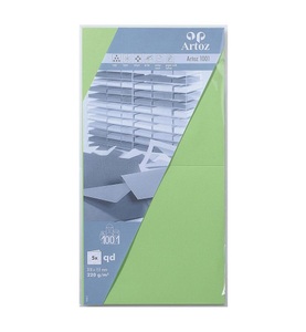 undefined, Artoz 10745226-305 Druckerpapier Grün, ARTOZ Karten 1001 310x155mm 107452263 220g, birkengrün 5 Blatt