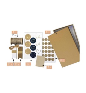 Artoz, Artoz - Geschenkschachtel Bastelset Kraft 17.6 x11.1 x 6.4 cm, 