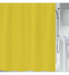 Spirella, SPIRELLA Duschvorhang TEXTIL, Spirella Duschvorhang Gelb Textil | 180 × 200 cm