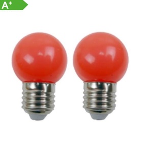 Easy-Connect, 2 LED-Ersatzlampen 1W/230V E27 rot, 