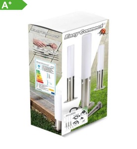 Easy-Connect, Set 3 Wegbeleuchtung LED 5W, 45cm Höhe, 