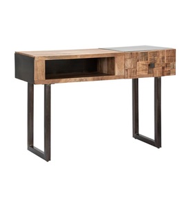 Mauro ferretti, Mauro Ferretti - Konsole Mumbai 118 x 76 cm - Brun, Schwarz, 