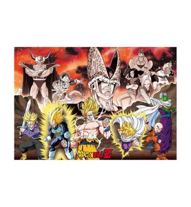 Dragon Ball, Dragon Ball Group Cell Arc Poster multicolor, Abystyle - Poster Gerollt und mit Folie versehen Dragon Ball Arc Cell, One Size
