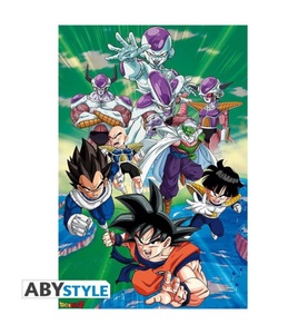 Dragon Ball, Dragon Ball Freezer group Arc Poster multicolor, Abystyle - Poster Gerollt und mit Folie versehen Dragon Ball Frezza Gruppe, One Size