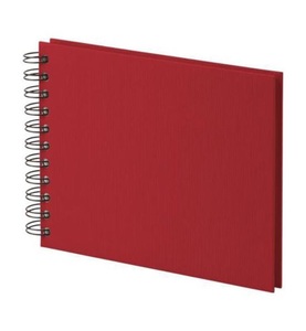 undefined, Rössler S.O.H.O. Fotoalbum Rot 40 Blätter Spiralbindung, RÖSSLER Fotoalbum 1329452361 19.5x14.5cm, rot/off-white