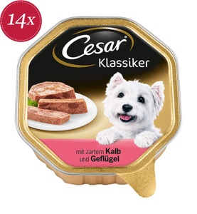 Cesar, Cesar - 14 x Klassiker in Terrine mit zartem Kalb und Geflügel - 150 g, 