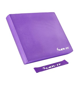 Gorilla sports, Gorilla Sports - MOVIT Balance Pad Sitzkissen violett mit Gymnastikband, Maxstore - Balance Pad Sitzkissen, One Size, Violett