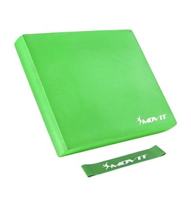 Gorilla sports, Gorilla Sports - MOVIT Balance Pad Sitzkissen Grün mit Gymnastikband, Maxstore - Balance Pad Sitzkissen, One Size, Grün
