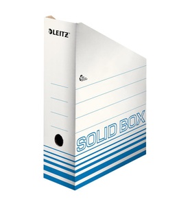 Leitz, Leitz Archivschachtel Solid 100 mm, Leitz Archiv-Stehsammler Solid, A4, blau, 4607-00-30