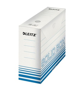 Leitz, Leitz Archivschachtel Solid, 100 mm, Leitz Archiv-Box Solid, A4, blau, 6128-00-30