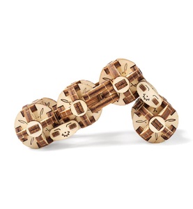 Ugears, Ugears - Konstruktionsspiel 3D Flexi Cube - 144 Teile - Beige, Flexi-Cube (fr-De-En-Pol-Es-Ukr)