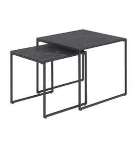 Actona - Zweiteiliger Couchtisch Infinity - Schwarz