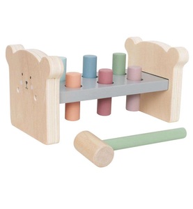 JaBaDaBaDo, JaBaDaBaDo Hammerbank TEDDY aus Holz, JABADABADO Hammer Bank C2517 Teddy 23x10x11 cm
