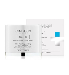 Symbiosis london, Symbiosis London - Hyaluronsäure + Sheabutter Ultra-Reiche Nachtregenerationskur - 50 ml, 