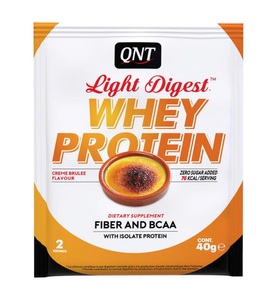 QNT, QNT - Light Digest Whey Protein Crème Brûlée 40g, QNT Light Digest Whey Protein Crème Brûlée (40g)