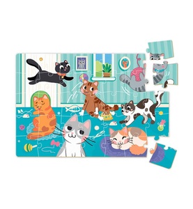 DoDo, Dodo - Mini Puzzle Katzen 35 Teile, 4J+, 