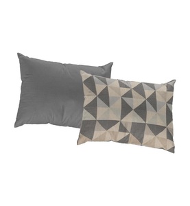 Adam Elements - ADAM - Kissenbezug Bio Bel 60 cm x 40 cm, Grau/Schwarz