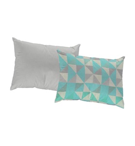 Adam Elements - ADAM - Kissenbezug Bio Bel 60 cm x 40 cm, Beige/Grau/Türkis