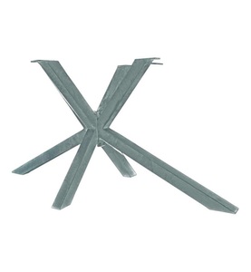 mutoni living, Tischgestell Boss-X antiksilber, Tischgestell Boss-X antiksilber