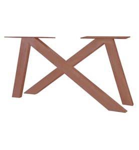 mutoni living, Tischgestell Double-V antikbraun, Tischgestell Double-V antikbraun