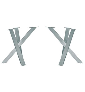 mutoni living, Tischgestell Multiple-X antiksilber, Tischgestell Multiple-X antiksilber