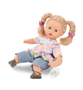 undefined, Götz Muffin blondes Haar 33cm Weichkörperpuppe mit Schnuller, ohne Windel, Schlafaugen, 