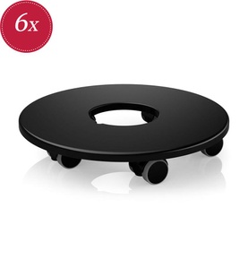 Lechuza, Lechuza - Rolluntersetzer Classico/Quadro 50, Canto 40 cm - Schwarz, Rolluntersetzer