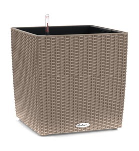 Lechuza, Lechuza - Blumenkasten mit Integriertem Bewässerungssystem Cube Cottage 50 - Sandbraun, Lechuza CUBE Cottage 50 15396 Pflanzkasten Sand-Braun