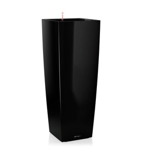 Lechuza, Lechuza - Blumenkasten mit Integriertem Bewässerungssystem Cubico Alto Premium 40 - Schwarz, 