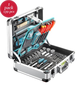Technocraft, Technocraft - Alu - Wkzg - Koffer ''PRO CASE 5'' P,139 tlg., technocraft Alu-Werkzeug-Koffer 