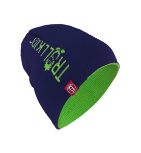 TROLLKIDS, Trollkids - Beanie Troll Long - Marinblau und Grün, 