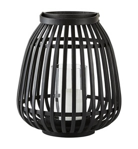 undefined, Villa Collection - Laterne Bambus, 30 cm, Schwarz, Villa Collection Denmark Laterne »Bambus D:25cm schwarz«