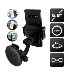 AKASHI, Akashi Car Holder Smartphone Dashboard/Air Grille/Windschild Schwarz, Akashi - 3-in-1 KFZ-Halterung, Schwarz