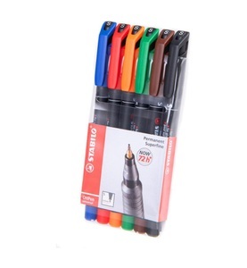 undefined, STABILO OHP Pen permanent 0,4mm 841/6 6er Etui, Stabilo OHP Pen permanent, S, 841/6, (6er Etui)