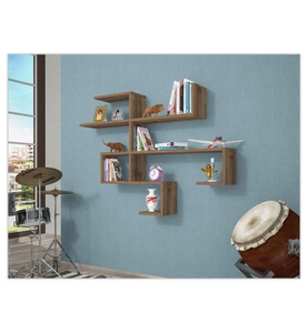 Homemania, Homemania - 2er-Set Regal Engel - Eiche, 