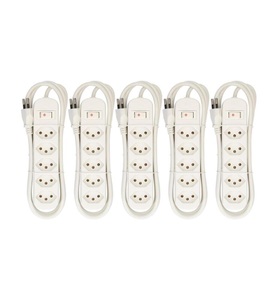 MH Basic-Line, MH Basic-Line 160795 Steckdosenleiste mit Schalter CH-Stecker 5 St., Max Hauri Steckdosenleiste Basic-Line 5x T13 Schalter Weiss 5er Pack