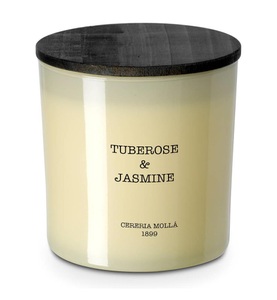 Cereria molla, Cereria Molla - XL Kerze im Glas mit Pflanzlichem Wachs & 2 Dochten 700 g /Tuberose & Jasmine - 1200 g, Tuberose & Jasmine 600g