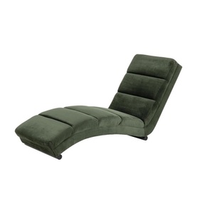 Salesfever, SalesFever - Chaiselongue Samt - Waldgrün, SalesFever Relaxsessel, mit Quersteppung