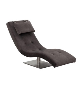 mutoni casual, Relaxliege Samt grau, SalesFever Relaxsessel